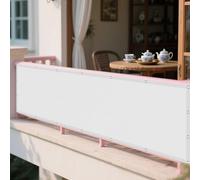 Toile Ombrage Imperméable 128 x 316 cm Protection Bache Anti UV 50+ Toile Ombrage Exterieur pour Pergola avec Le Kit de Fixation pour en Plein Air, Jardin & Terrasse, Blanc