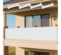 Toile Ombrage Imperméable 150 x 165 cm Imperméable Une Protection des Rayons Serres Filet Coupe-Vent avec Oeillets Idéal pour Jardin, Balcon et Terrasse, Blanc