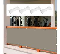 Toile Ombrage Imperméable 168 x 252 cm Anti 98% UV Contre Le Vent Résistant Serre Coupe-Vent Anti-Déchirure Cordes de Fixation Incluses pour Jardin Terrasse Balcon Camping, Kaki