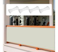 Toile Ombrage Imperméable 168 x 308 cm Anti 98% UV Contre Le Vent Résistant Serre Coupe-Vent Anti-Déchirure Cordes de Fixation Incluses pour Jardin Terrasse Balcon Camping, Beige