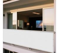 Toile Ombrage Imperméable 170 x 590 cm Imperméable UV 98% Indéchirable Déparlent Anti UV avec Le Kit de Fixation pour Cour, Terrasse, Jardin, Piscine, Camping, Blanc