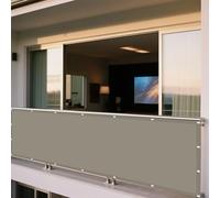 Toile Ombrage Imperméable 190 x 630 cm Imperméable UV 98% Indéchirable Déparlent Anti UV avec Le Kit de Fixation pour Cour, Terrasse, Jardin, Piscine, Camping, Kaki