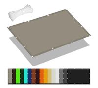 Toile Ombrage Imperméable 2.6 x 3 m Une Protection des Rayons UV Toiles D'Ombrages UV Protection avec 4 Morceaux de Corde pour Serre/Jardin/Pergola/Patio Lawn, Kaki