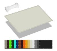 Toile Ombrage Imperméable 2 x 3.5 m Une Protection des Rayons UV Toiles D'Ombrages UV Protection avec 4 Morceaux de Corde pour Serre/Jardin/Pergola/Patio Lawn, Beige