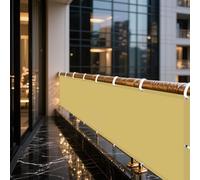 Toile Ombrage Imperméable 222 x 305 cm Résiste à des Forces de Traction Élevées Bache Ombrages avec Oeillets et Cordons pour Jardin Terrasse Extérieur Patio Piscine, Couleur Crème