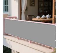 Toile Ombrage Imperméable 272 x 380 cm Protection Bache Anti UV 50+ Toile Ombrage Exterieur pour Pergola avec Le Kit de Fixation pour en Plein Air, Jardin & Terrasse, Gris Clair