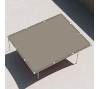 Toile Ombrage Imperméable 3.5 x 8 m Imperméable, Protection Contre UV Tissu Oxford Résistant l'eau Polyester pour Jardin Terrasse Extérieur Patio Piscine, Kaki