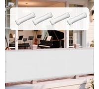 Toile Ombrage Imperméable 325 x 340 cm Imperméable 95% UV Protection Filet d'ombrage Potager Résistant l'eau Polyester pour Jardin Terrasse Extérieur Patio Piscine, Blanc