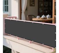 Toile Ombrage Imperméable 368 x 380 cm Protection Bache Anti UV 50+ Toile Ombrage Exterieur pour Pergola avec Le Kit de Fixation pour en Plein Air, Jardin & Terrasse, Gris Foncé