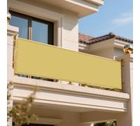 Toile Ombrage Imperméable 470 x 680 cm Imperméable Protection UV 98% Voile de Soleil avec Le Kit de Fixation pour Jardin, Terrasse, Camping, Balcon, Jaune Sable