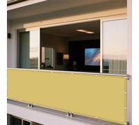 Toile Ombrage Imperméable 490 x 630 cm Imperméable UV 98% Indéchirable Déparlent Anti UV avec Le Kit de Fixation pour Cour, Terrasse, Jardin, Piscine, Camping, Couleur Crème