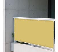 Toile Ombrage Imperméable 5 x 5 m Une Protection des Rayons UV Voiles Solaire avec Corde Libre Facile à Plier Idéal pour Jardin, Balcon et Terrasse, Couleur Crème