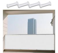 Toile Ombrage Imperméable 72 x 230 cm Protection Solaire Polyester Toile d'ombrage Pergola avec Oeillets Cordons pour Patio Balcon Jardin Terrasse Extérieur, Blanc