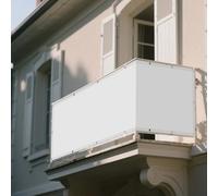 Toile Ombrage Imperméable 75 x 170 cm UV Résistant Contre Le Ven PES Toile d'ombrage Résistant l'eau Polyester pour Jardin, Terrasse, Camping, Balcon, Blanc