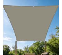 Toile Ombrage Imperméable Rectangulaire 1.6 x 2.8 m Résistant à l'eau Toiles D'Ombrages Antidéchirure pour Patio Jardin, Terrasse, Extérieur, Balcon, Taupe