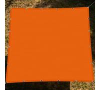 Toile Ombrage Imperméable Rectangulaire 100 x 350 cm Imperméableanti UV Protection Voiles d'ombrage avec Oeillets et Cordons pour en Plein Air, Jardin Terrasse, Orange