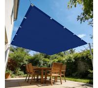 Toile Ombrage Imperméable Rectangulaire 140 x 340 cm Plusieurs Tailles et Coloris Auvent Imperméable Contre Le Vent pour Patio Jardin, Terrasse, Extérieur, Balcon, Bleu Foncé