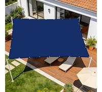 Toile Ombrage Imperméable Rectangulaire 180 x 450 cm Cordon de Montage Inclus Voiles Solaire Multi Couleur Taille Toiles pour Patio Balcon Jardin Terrasse Extérieur, Bleu Foncé