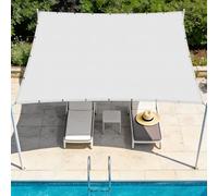 Toile Ombrage Imperméable Rectangulaire 2.5 x 4.5 m D'Ombrages UV Protection Toiles D'Ombrages Contre Le Vent Pourjardin, Terrasse, Balcon, Extérieur, Blanc
