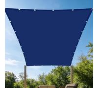 Toile Ombrage Imperméable Rectangulaire 2.6 x 2.8 m Résistant à l'eau Toiles D'Ombrages Antidéchirure pour Patio Jardin, Terrasse, Extérieur, Balcon, Bleu Foncé