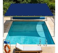 Toile Ombrage Imperméable Rectangulaire 220 x 500 cm avec Protection UV Imperméable Toile Ombrage Exterieur Respirant pour Patio Jardin, Terrasse, Extérieur, Balcon, Bleu Foncé