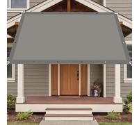 Toile Ombrage Imperméable Rectangulaire 250 x 270 cm Toile PES Résistant à l'eau Imperméable Ombrage Protection UV pour Jardin/Terrasse/Balcon/Extérieur, Gris Clair