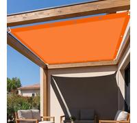 Toile Ombrage Imperméable Rectangulaire 365 x 500 cm Multi Couleur et Taille Voile d'ombrage Étanche Protection UV pour Cour Jardin Extérieure Patio Carport, Orange