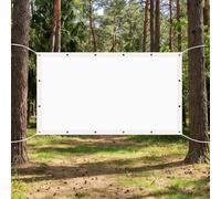 Toile Ombrage Imperméable Rectangulaire 500 x 700 cm Toile PES Résistant à l'eau Protection Voile Solaire UV Protection pour Jardin/Terrasse/Balcon/Extérieur, Blanc