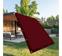 Toile Ombrage Imperméable Rectangulaire 80 x 235 cm avec Oeillets et Cordons Toile d'ombrage Protection Solaire Protection UV pour Patio Terrasse Jardin Balcon Extérieur, Vin Rouge