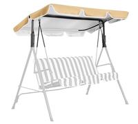 Toile ombrage pour balançoire jardin extérieur, Auvent de remplacement for hamac jardin et terrasse, multicolore, plusieurs tailles(001,190*132*15cm)