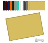 Toile Ombrage Rectangulaire 1.9 x 2.4 m UV Protection avec Oeillets Tissu Polyester Multi Couleur et Taille Bâche dombrages pour Terrasse Extérieur La Lawn, Couleur Crème