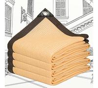 Toile Ombrage Rectangulaire Voiles D'ombrage pour Patio 3x7m Brise Vue Balcon pour Pergola Jardin Exterieur ，Filet Protection Balcon Piscine en HDPE ，90% Anti UV Chaleur Net Ombrage pour Tonnelle