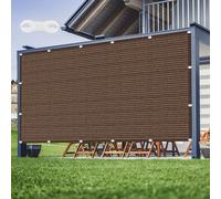 Toile Ombrage Respirante 270 x 450 cm HDPE Anti-Déchirure Toile d'ombrage Résistant à La Pluie avec Corde Libre et Oeillets pour Jardin, Terrasse, Camping, Balcon, Brun