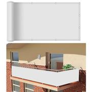 Toile Ombrage Voile d'ombrage Rectangulaire 150 x 350 cm, Toile d'ombrage Résistant Respiran Voile Rectangulaire Voiles D'Ombre Respirante, pour Jardin, Balcon, Blanc