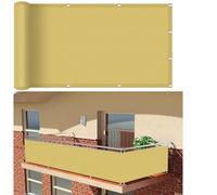 Toile Ombrage Voile d'ombrage Rectangulaire 80 x 300 cm, Toile d'ombrage Résistant Respiran Voile Rectangulaire Voiles D'Ombre Respirante, pour Jardin, Balcon, Jaune Sable