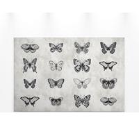 Toile Papillons Gris Noir 90x60 DD120365 Toile animalière