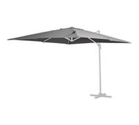 Toile parasol déporté ""Sun 3"" - 3 x 3 m - Gris