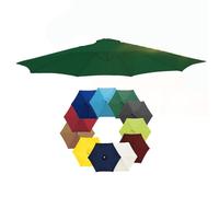 Toile Parasol Housse de Rechange pour Parasol 6 Baleines/8 Baleines Toile de Parasol Déporté 200cm 230cm 270cm 300cm Protection UV Toile de Remplacement pour Parasol de Plage ( Color : Green , Size :