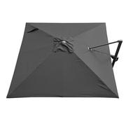 PROLOISIRS Toile Parasol Mat Déporté NH 3x3/8 Polyester 210gr SD - Gris Gris
