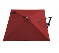 PROLOISIRS Toile Parasol Mat Déporté NH 3x3/8 Polyester 210gr SD - Rouge Rouge