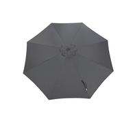 Toile Parasol Mat Droit 300 par 8 Polyester 200gr SD - Gris