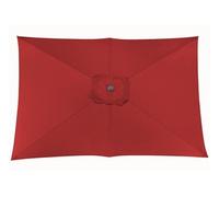 PROLOISIRS Toile Parasol Mat Droit 3x2/6 Polyester 200gr SD - Rouge Rouge