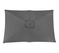 PROLOISIRS Toile Parasol Mat Droit 3x2 par 6 Polyester 200gr SD - Gris Gris