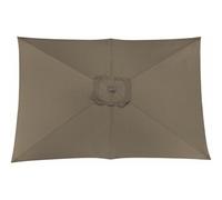 PROLOISIRS Toile Parasol Mat Droit 3x2 par 6 Polyester 200gr SD - Taupe Taupe