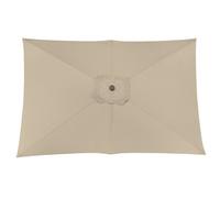 PROLOISIRS Toile Parasol Mat Droit 3x2 par 6 Polyester 250gr - Ecru Ecru