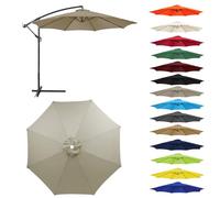 Toile Parasol Remplacement 2-3,0m 6/8 Baleines Déporté et Droit Anti UV | Polyester résistant • Protection solaire • Installation facile • Design durable • Jardin et terrasse
