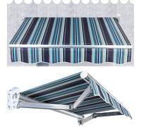 Toile pare-soleil rétractable de rechange pour auvent - 3 x 2,5 m - Pour restaurant/magasin/balcon - Pas besoin - Dimensions : 6 x 4 m