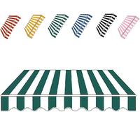 Toile pare-soleil rétractable en polyester enduit de polyuréthane pour balcon, jardin, terrasse - 6 x 2 m - Résistante aux intempéries