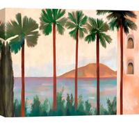 Toile, paysage moderne - Renée Courtois - Vue d'un jardin méditerranéen, Almeria - 80x60 cm