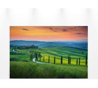 Toile Paysage Toscane Vert Orange 90x60 DD120312 Toile sur châssis murale
